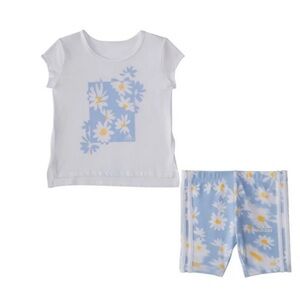 Baby girl 2 Piece Printed Bike Shorts Set 3M